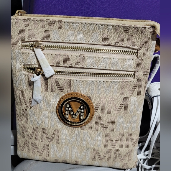 Milani Beige Monogram Bag - Picture 1 of 4